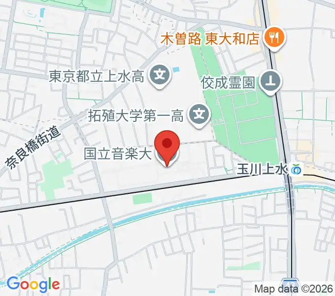 国立音楽大学の地図