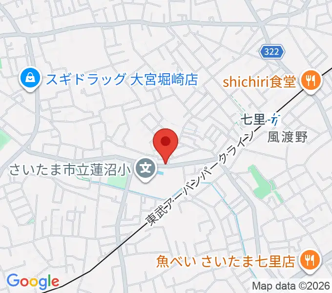 塚本音楽学院の地図