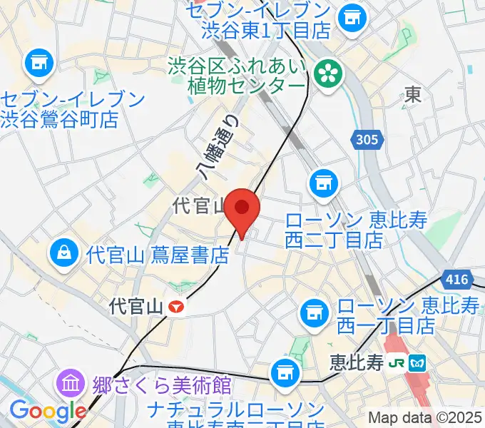 杵家彌七長唄・三味線教室の地図