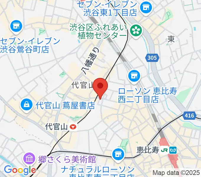 杵家彌七長唄・三味線教室の地図