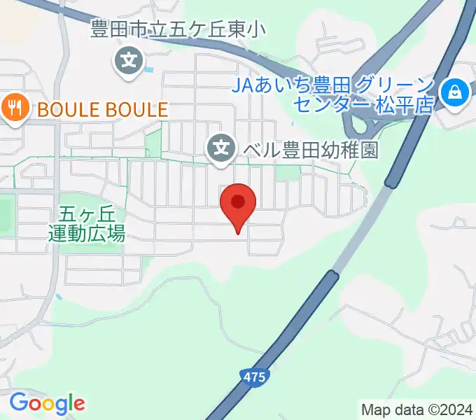 丹羽ピアノ教室の地図