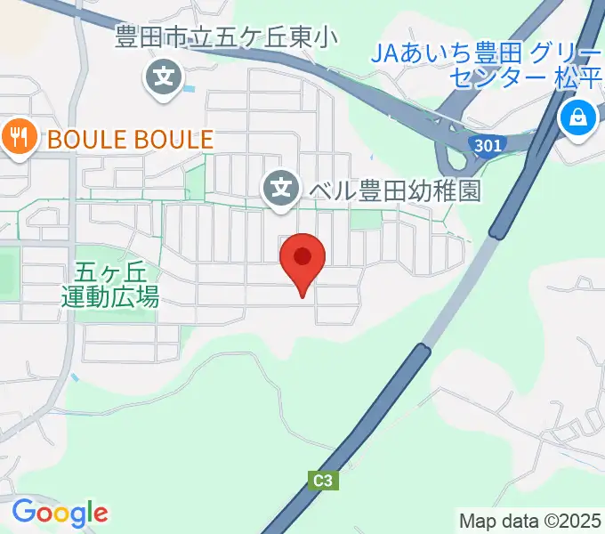 丹羽ピアノ教室の地図