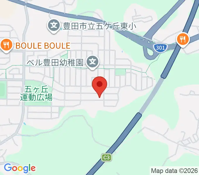 丹羽ピアノ教室の地図