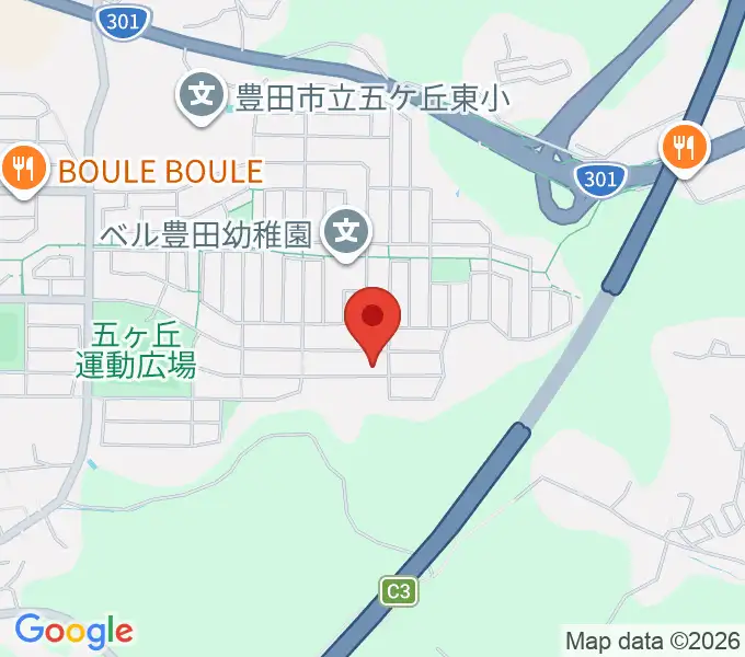 丹羽ピアノ教室の地図