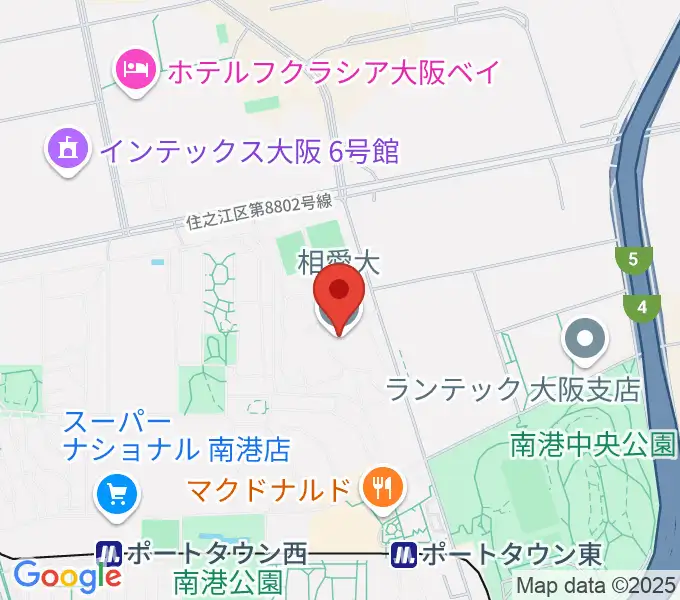 相愛大学 音楽学部音楽学科の地図