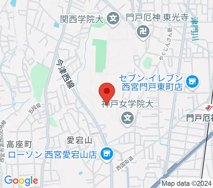 神戸女学院大学音楽学部音楽学科の地図