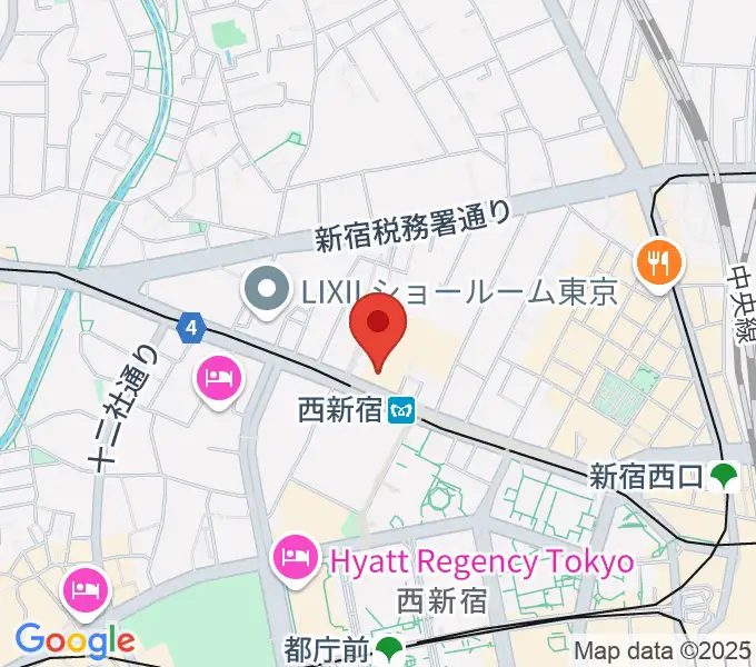 ムラマツ・フルート・レッスンセンター新宿の地図