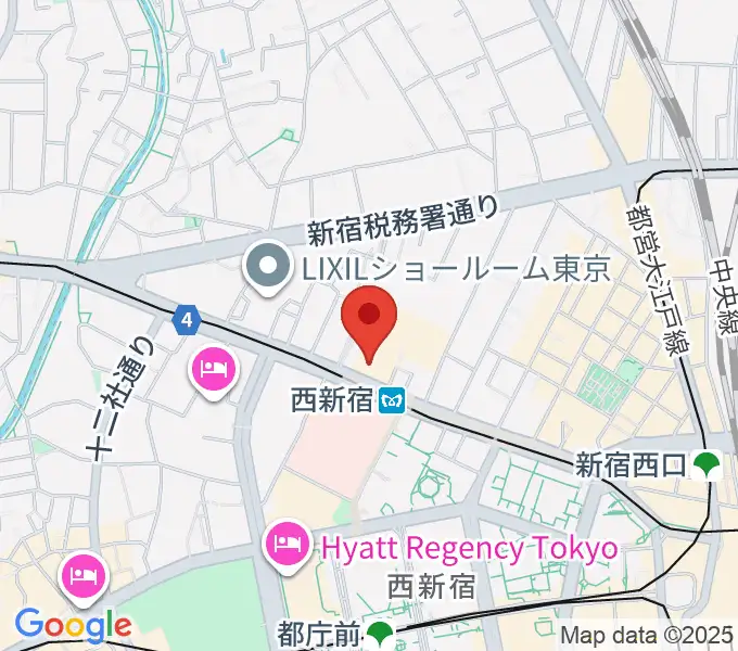 ムラマツ・フルート・レッスンセンター新宿の地図