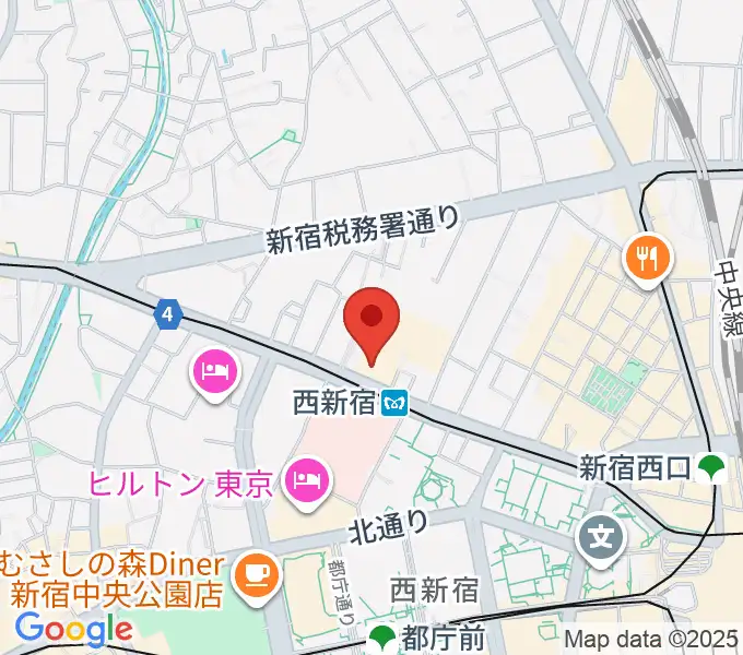 ムラマツ・フルート・レッスンセンター新宿の地図