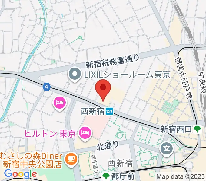 ムラマツ・フルート・レッスンセンター新宿の地図
