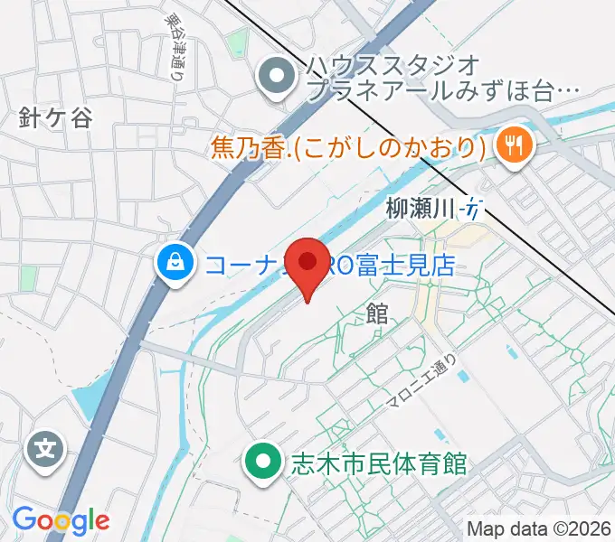 市橋邦楽教室の地図