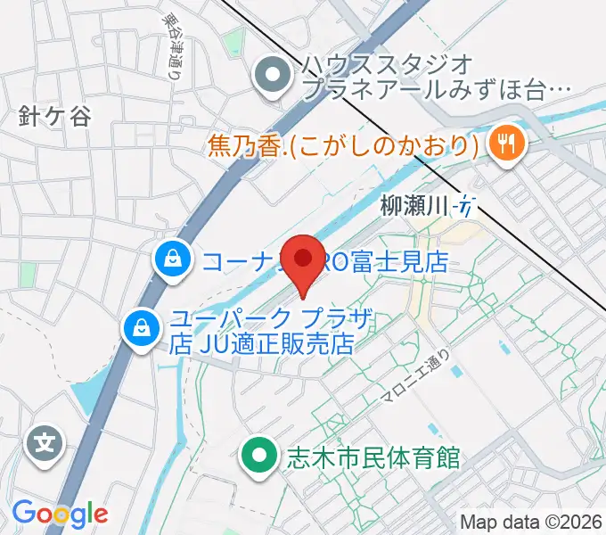 市橋邦楽教室の地図