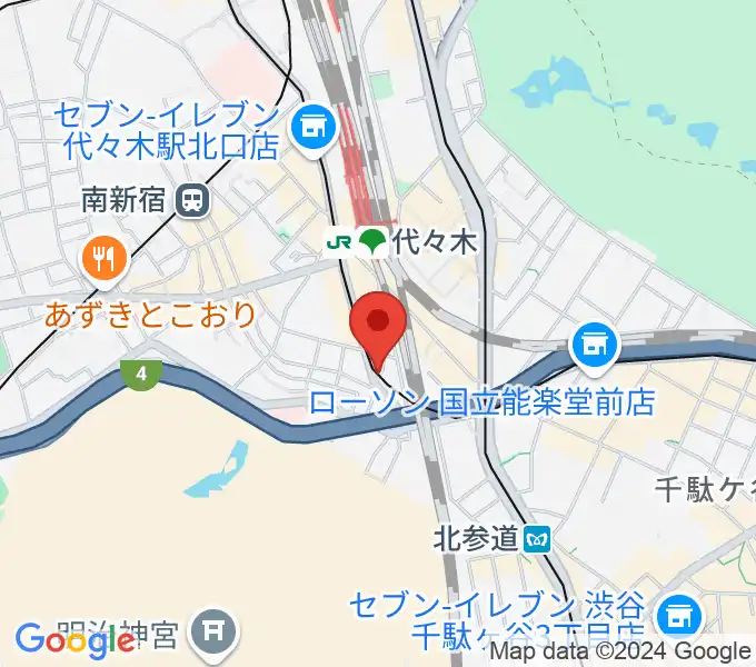 ルーツ音楽院の地図