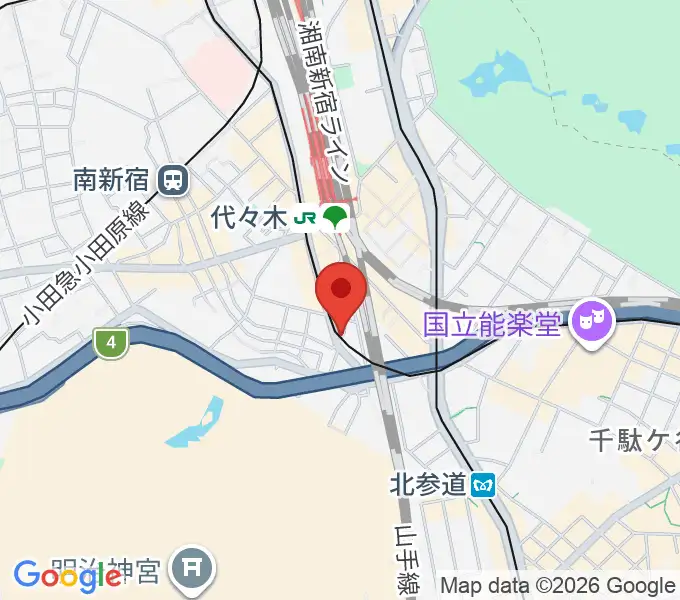 ルーツ音楽院の地図