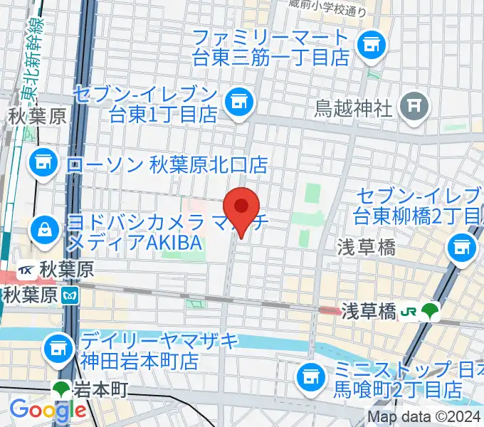 ホットミュージックスクールの地図