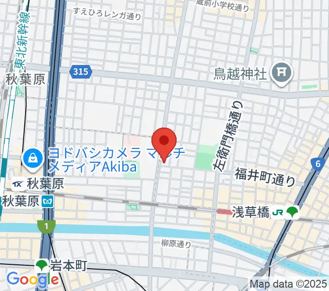 ホットミュージックスクールの地図