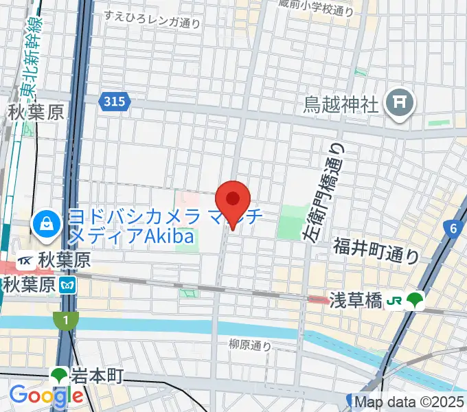 ホットミュージックスクールの地図