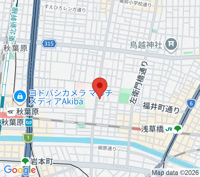 ホットミュージックスクールの地図