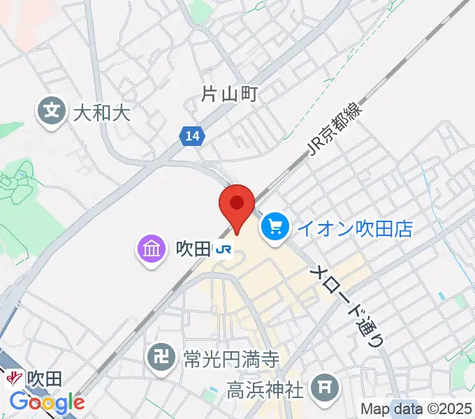 大阪シティアカデミーの地図