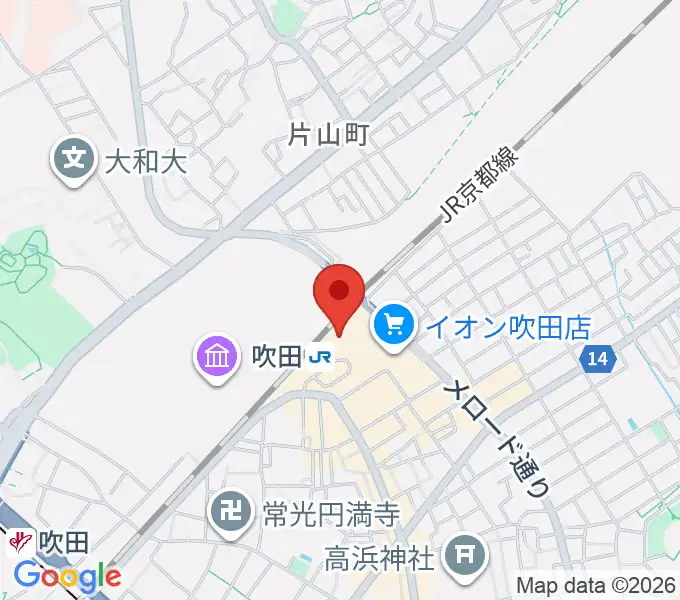 大阪シティアカデミーの地図