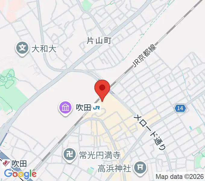 大阪シティアカデミーの地図