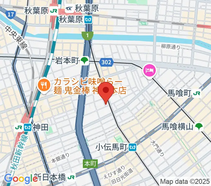 吉田ピアノスタジオの地図