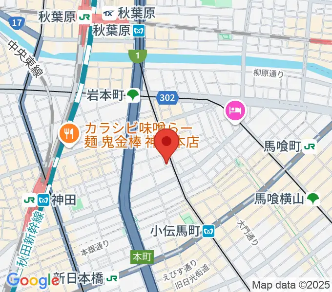 吉田ピアノスタジオの地図