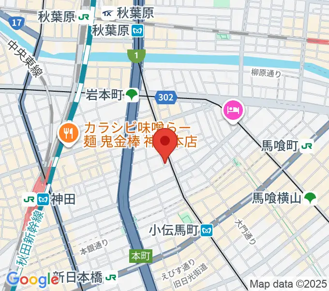 吉田ピアノスタジオの地図