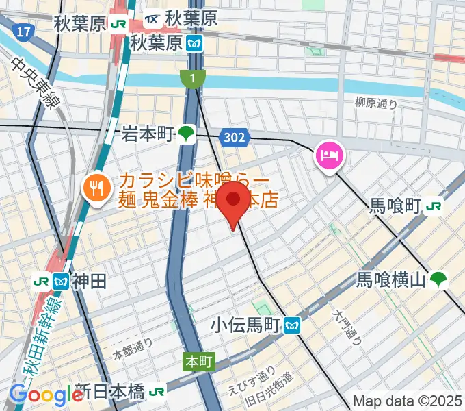 吉田ピアノスタジオの地図