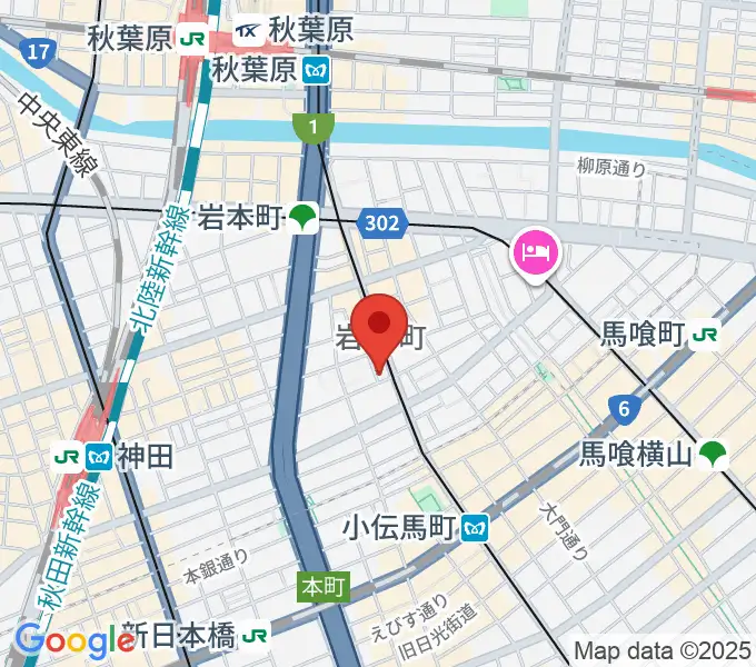 吉田ピアノスタジオの地図