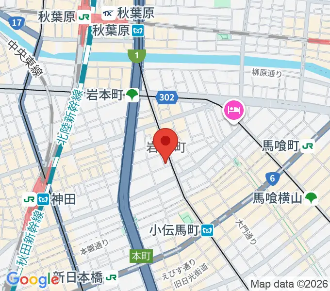 吉田ピアノスタジオの地図