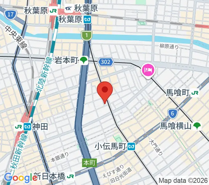 吉田ピアノスタジオの地図