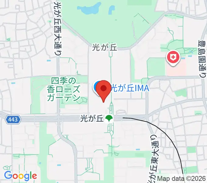 サクライ楽器ミュージックイン光が丘の地図