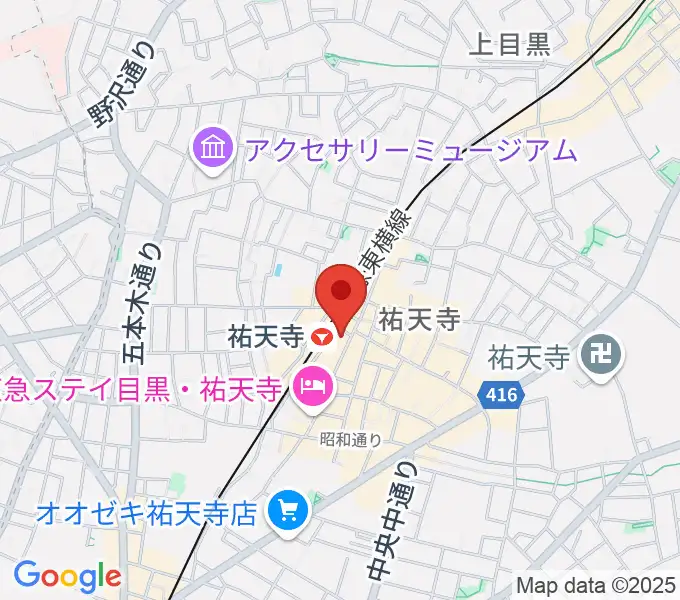 ポエポエ東京 ウクレレ教室の地図