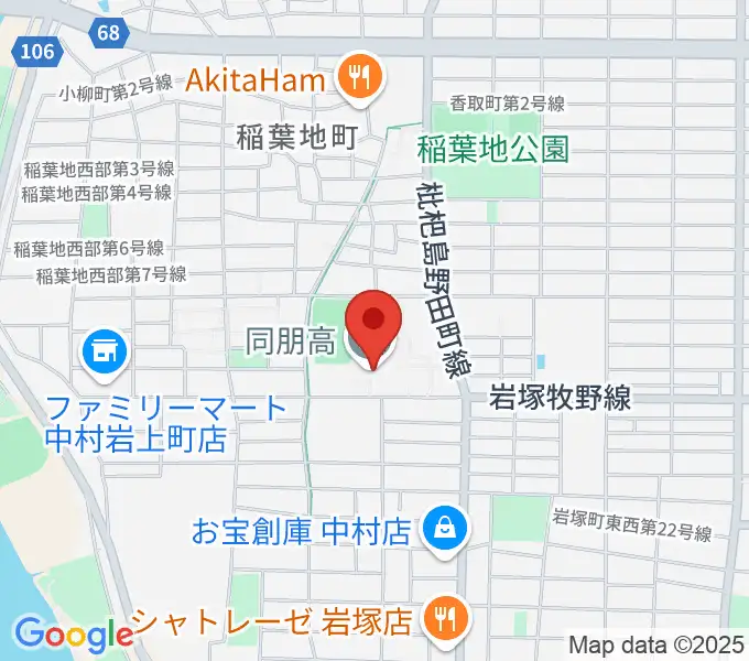 名古屋音楽大学の地図