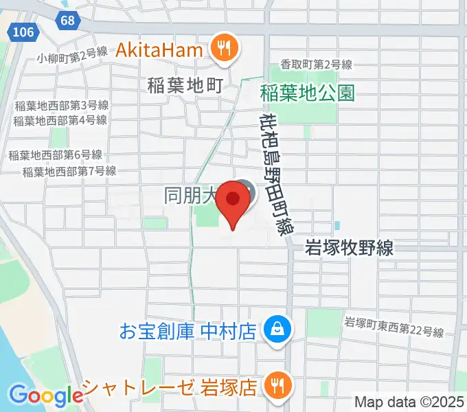 名古屋音楽大学の地図