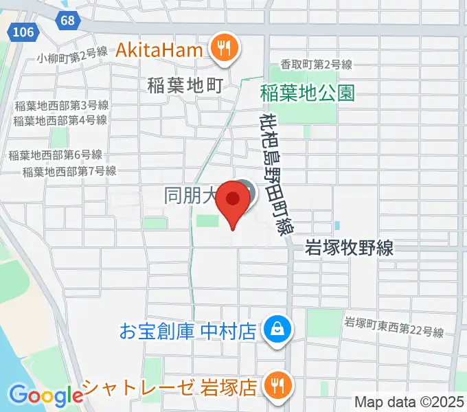 名古屋音楽大学の地図
