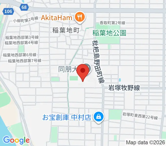名古屋音楽大学の地図