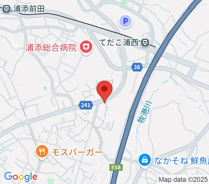 ムウギターアカデミーの地図