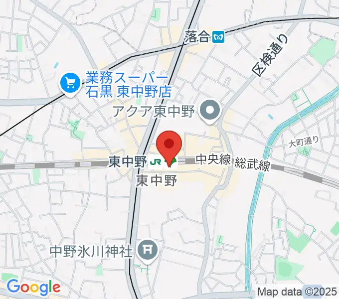 東中野 作曲塾の地図