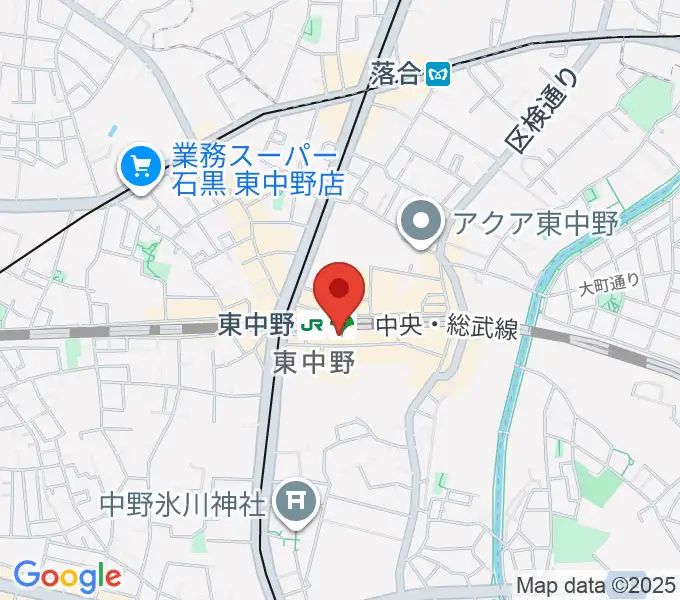 東中野 作曲塾の地図