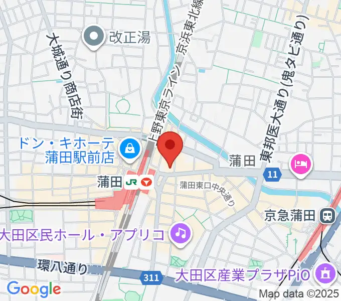 スター楽器ミュージックスクエアカマタの地図