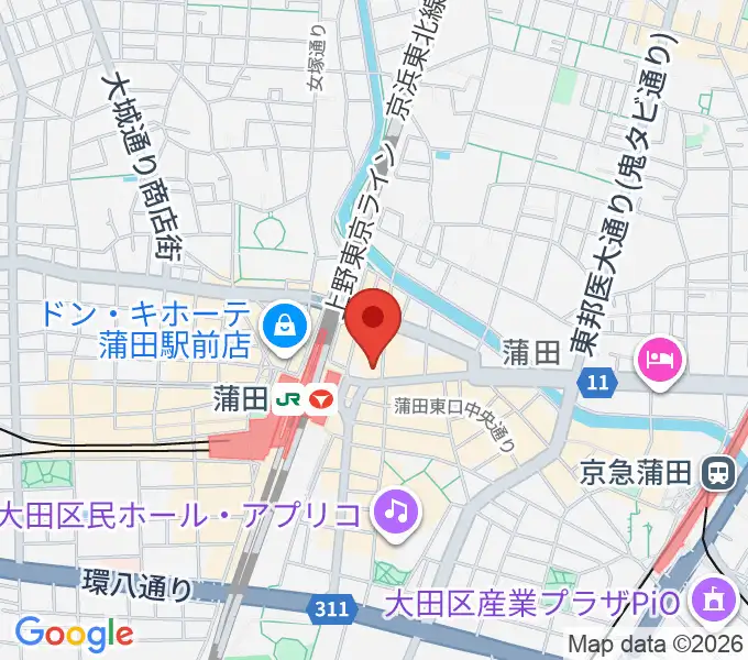 スター楽器ミュージックスクエアカマタの地図