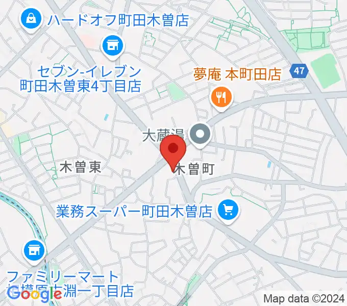 フランツ音楽研究所の地図