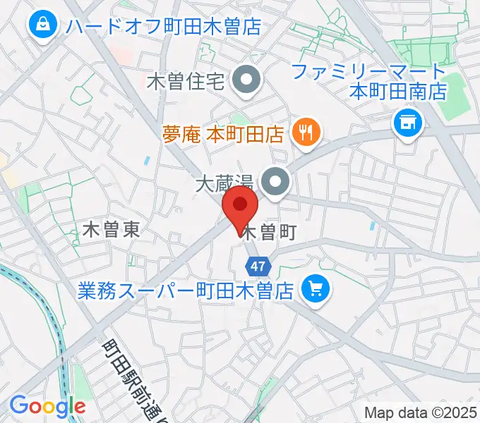 フランツ音楽研究所の地図