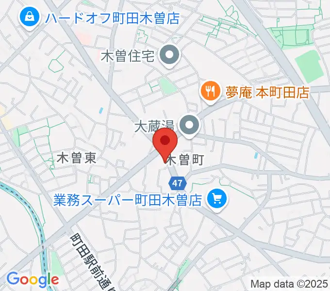 フランツ音楽研究所の地図