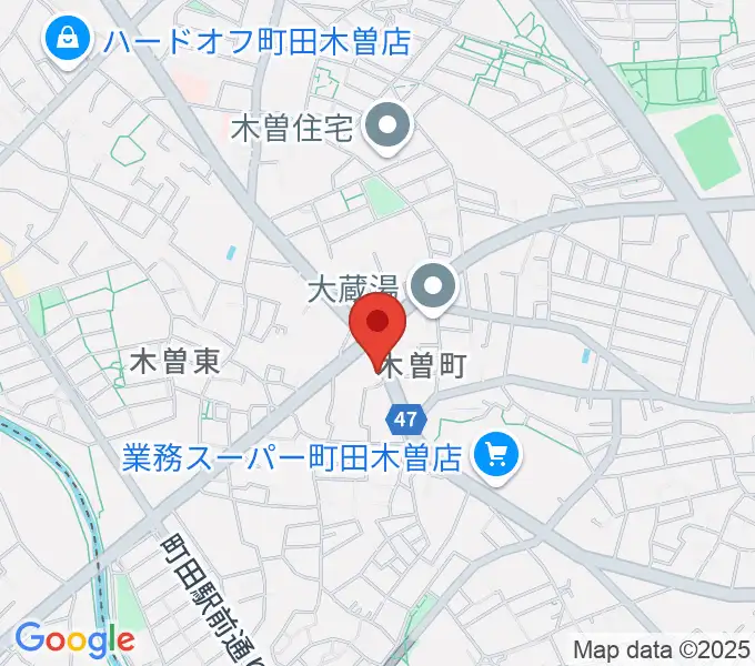 フランツ音楽研究所の地図