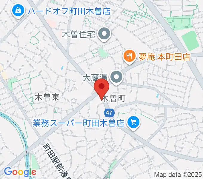 フランツ音楽研究所の地図