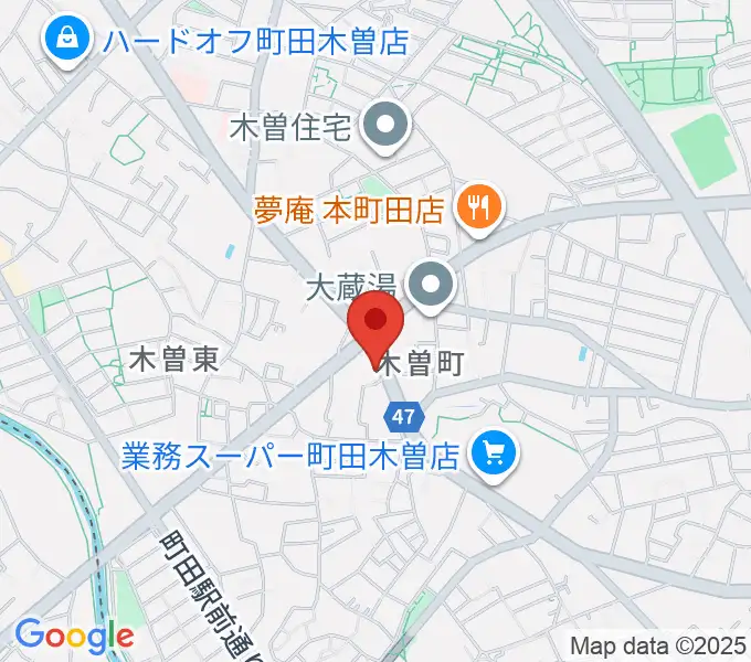 フランツ音楽研究所の地図