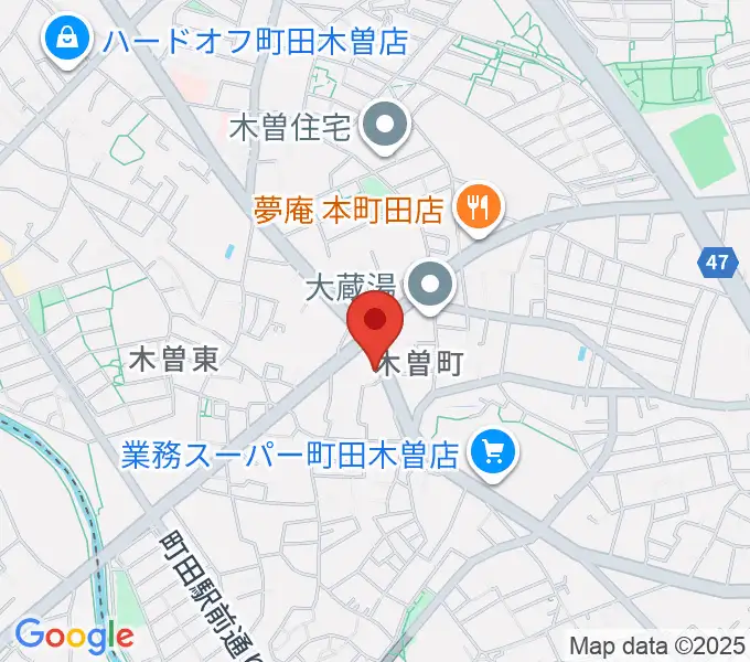 フランツ音楽研究所の地図